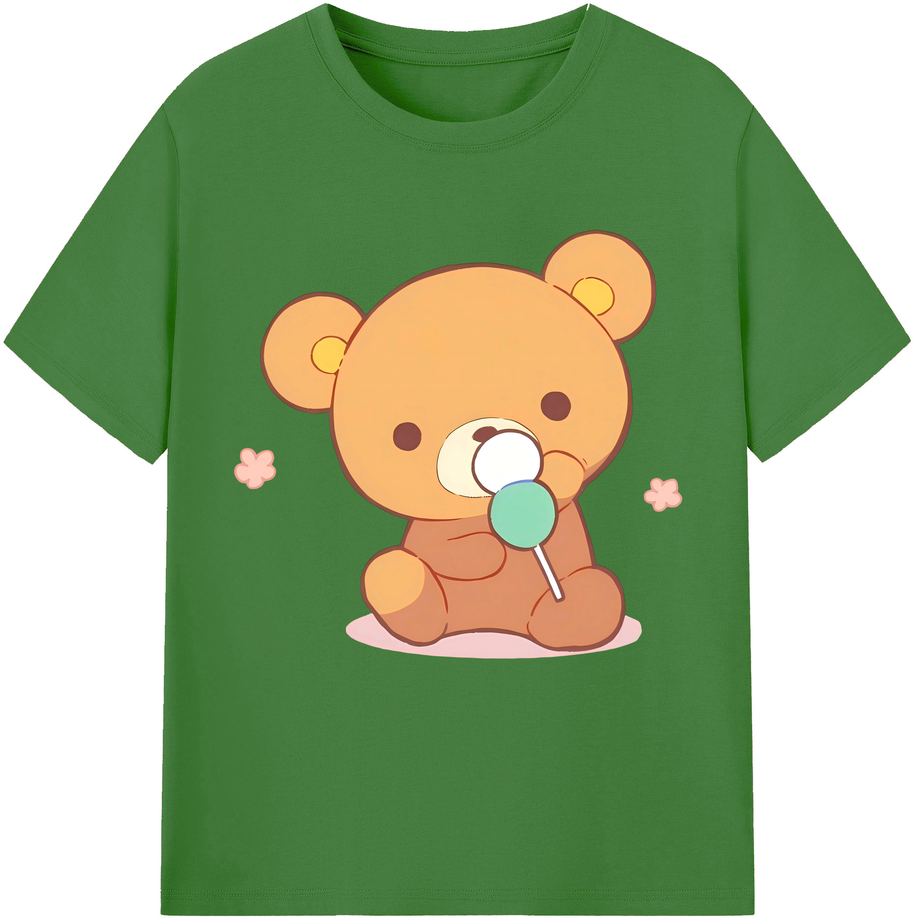 （画像用） リラックマ リラックマ キイロイトリ Rilakkuma Korilakkuma Kiiroitori レディースカジュアルプリントTシャツ（綿100％）